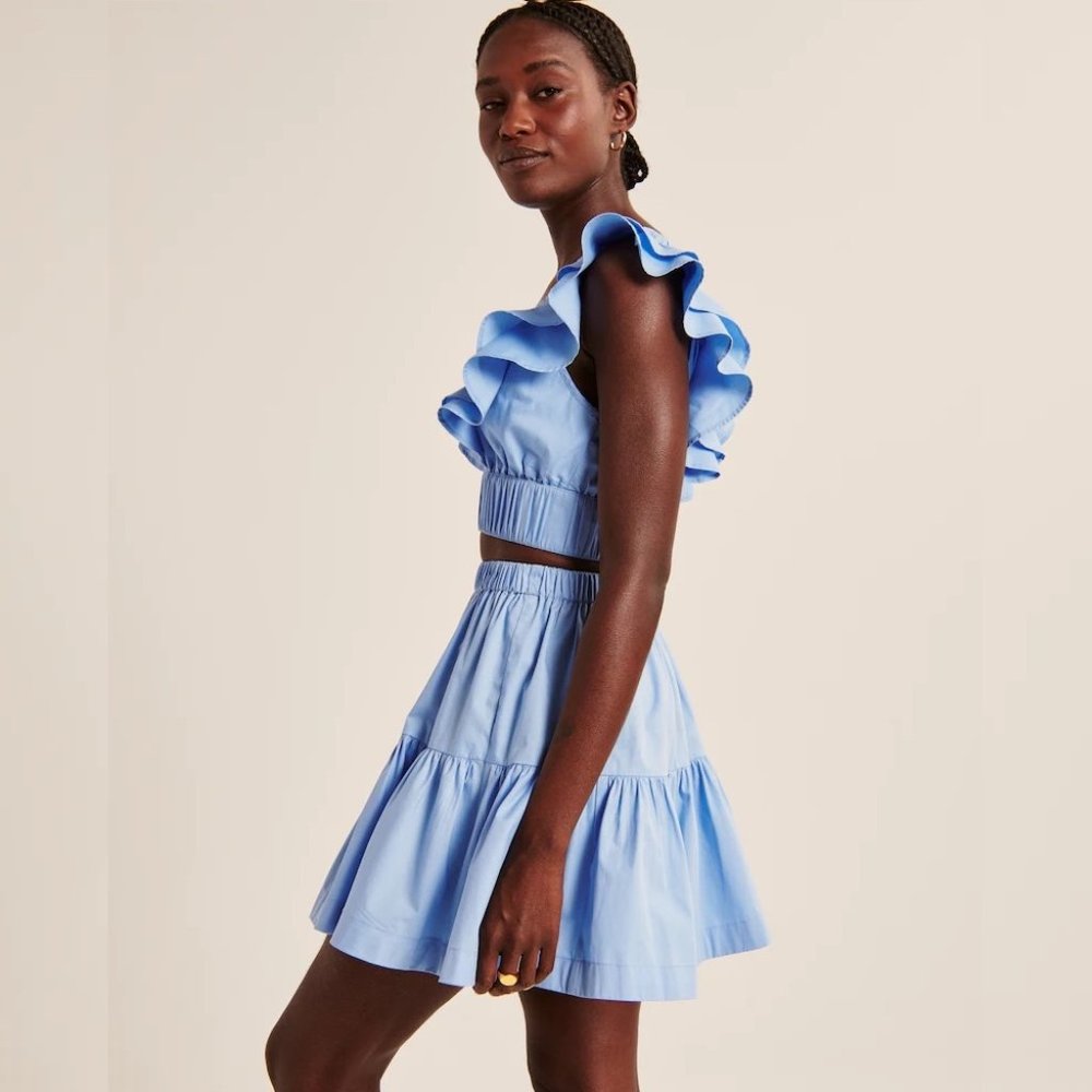 Abercrombie and Fitch Ruffle Poplin Set